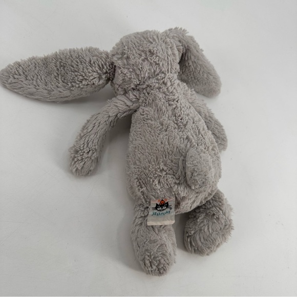 Jellycat Grey Bashful Bunny 12” Plush Stuffed Animal - Picture 3 of 4